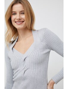 Dkny pulover femei, culoarea gri