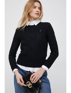 Polo Ralph Lauren pulover de bumbac culoarea negru 211891640