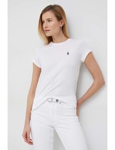Polo Ralph Lauren tricou din bumbac culoarea alb 211898698
