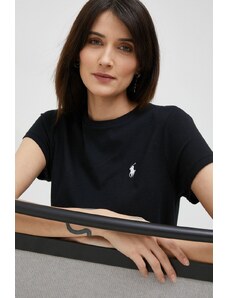 Polo Ralph Lauren tricou din bumbac culoarea negru 211898698