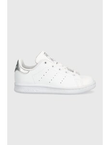 Adidas Originals sneakers pentru copii STAN SMITH C culoarea alb