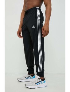 adidas pantaloni de antrenament bărbați, culoarea negru, cu imprimeu IC0041