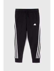 Adidas pantaloni de trening pentru copii G FI 3S culoarea negru, cu imprimeu