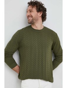 Sisley pulover de bumbac culoarea maro, light