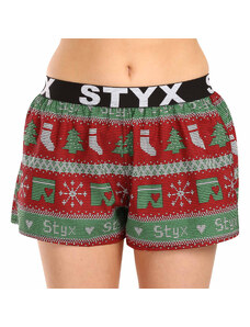 Boxeri damă Styx arta sport elastic sport elastic Crăciun tricotat (T1658) XL