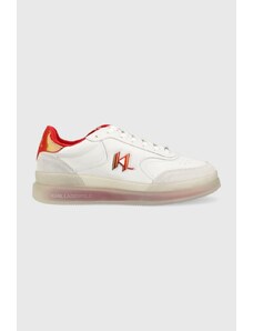 Karl Lagerfeld sneakers din piele BRINK culoarea alb KL53426