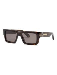 Philipp Plein ochelari de soare culoarea maro