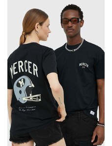 Mercer Amsterdam tricou din bumbac culoarea negru, cu imprimeu