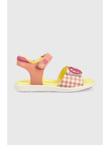 Agatha Ruiz de la Prada sandale din piele pentru copii culoarea roz