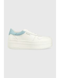 Guess sneakers din piele LIFET culoarea alb, FL6LIF LEA12