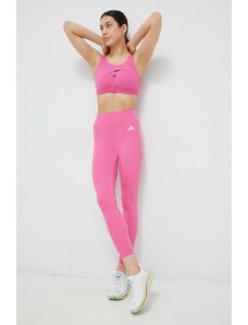 adidas Performance leggins de antrenament Train Essentials culoarea roz, neted