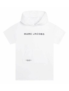 Marc Jacobs rochie din bumbac pentru copii culoarea alb, mini, drept