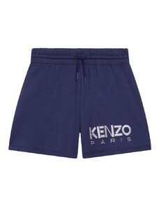 Kenzo Kids pantaloni scurți din bumbac pentru copii cu imprimeu, talie reglabila