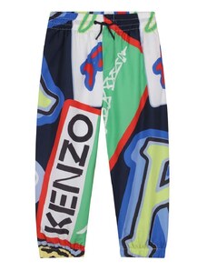 Kenzo Kids pantaloni de trening pentru copii culoarea albastru marin, modelator