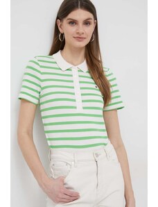 Tommy Hilfiger tricou femei, culoarea verde