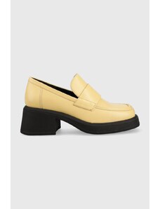 Vagabond Shoemakers pantofi de piele DORAH femei, culoarea galben, cu toc drept, 5542.001.15