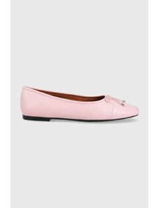 Vagabond Shoemakers balerini de piele JOLIN culoarea roz, 5508.101.45
