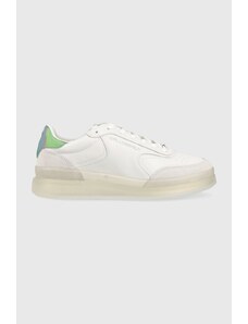 Karl Lagerfeld sneakers din piele BRINK NFT culoarea alb, KL53423