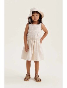Liewood rochie din bumbac pentru copii culoarea bej, mini, evazati