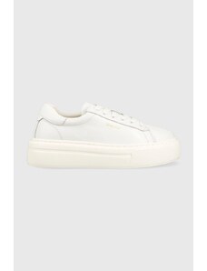 Gant sneakers din piele Alincy culoarea alb