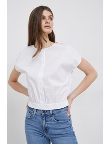 Dkny bluza femei, culoarea alb, neted