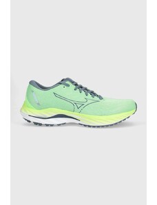 Mizuno pantofi de alergat Wave Inspire 19 culoarea verde
