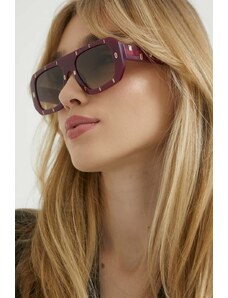 Moschino ochelari de soare femei, culoarea violet