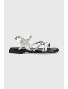 Vagabond Shoemakers sandale de piele Izzy femei, culoarea argintiu, 5513.183.79