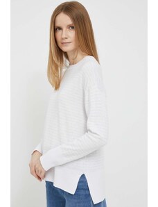 Dkny pulover din amestec de casmir culoarea alb, light