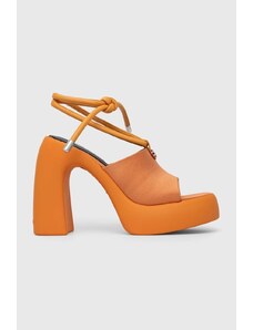 Karl Lagerfeld sandale ASTRAGON HI culoarea portocaliu, KL33725