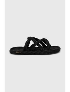 Bohonomad papuci Bodrum femei, culoarea negru, BOD.0020.WSL