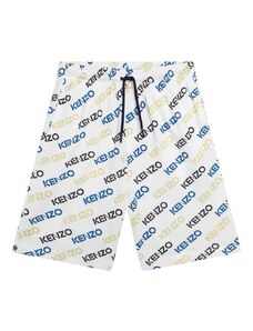 Kenzo Kids pantaloni scurți din bumbac pentru copii culoarea alb