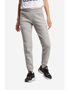 adidas Originals pantaloni de trening femei, culoarea gri, uni IA6460-MGREYH