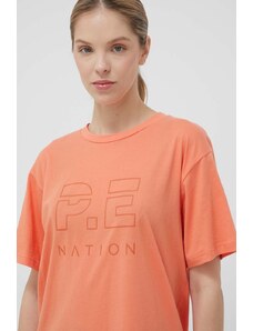 P.E Nation tricou din bumbac culoarea portocaliu
