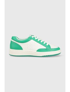 Lauren Ralph Lauren sneakers din piele HAILEY II culoarea verde, 802904469003