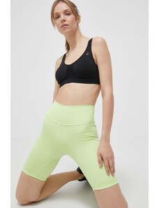 adidas Performance pantaloni scurți de antrenament Optime culoarea verde, neted, high waist