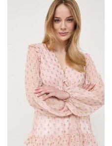 Twinset bluza femei, culoarea roz, modelator