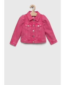 GAP geaca de blugi pentru copii culoarea roz