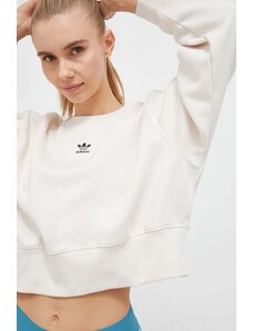 adidas Originals bluză femei, culoarea bej, uni IA6502