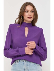 Ivy Oak bluza femei, culoarea violet, neted