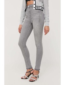 Karl Lagerfeld jeansi femei, culoarea gri