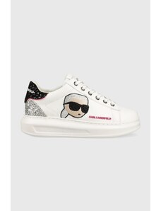 Karl Lagerfeld sneakers din piele KAPRI KC culoarea alb, KL62570N