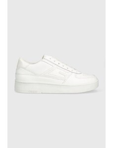 Guess sneakers din piele FL7SIL LEA12 culoarea alb, SILINA