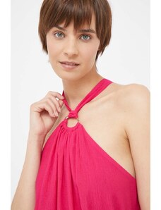 Dkny bluza femei, culoarea roz, neted