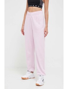 adidas Originals pantaloni de trening culoarea roz, neted
