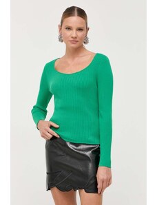 Karl Lagerfeld pulover femei, culoarea verde, light