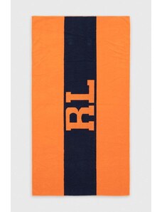 Ralph Lauren prosop de bumbac culoarea portocalie