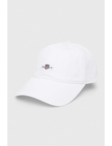 Gant șapcă de baseball din bumbac culoarea alb, cu imprimeu