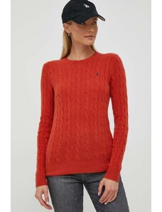 Polo Ralph Lauren pulover de cașmir culoarea portocaliu, light 211910421