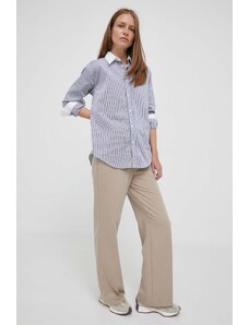 Polo Ralph Lauren camasa din bumbac femei, cu guler clasic, regular